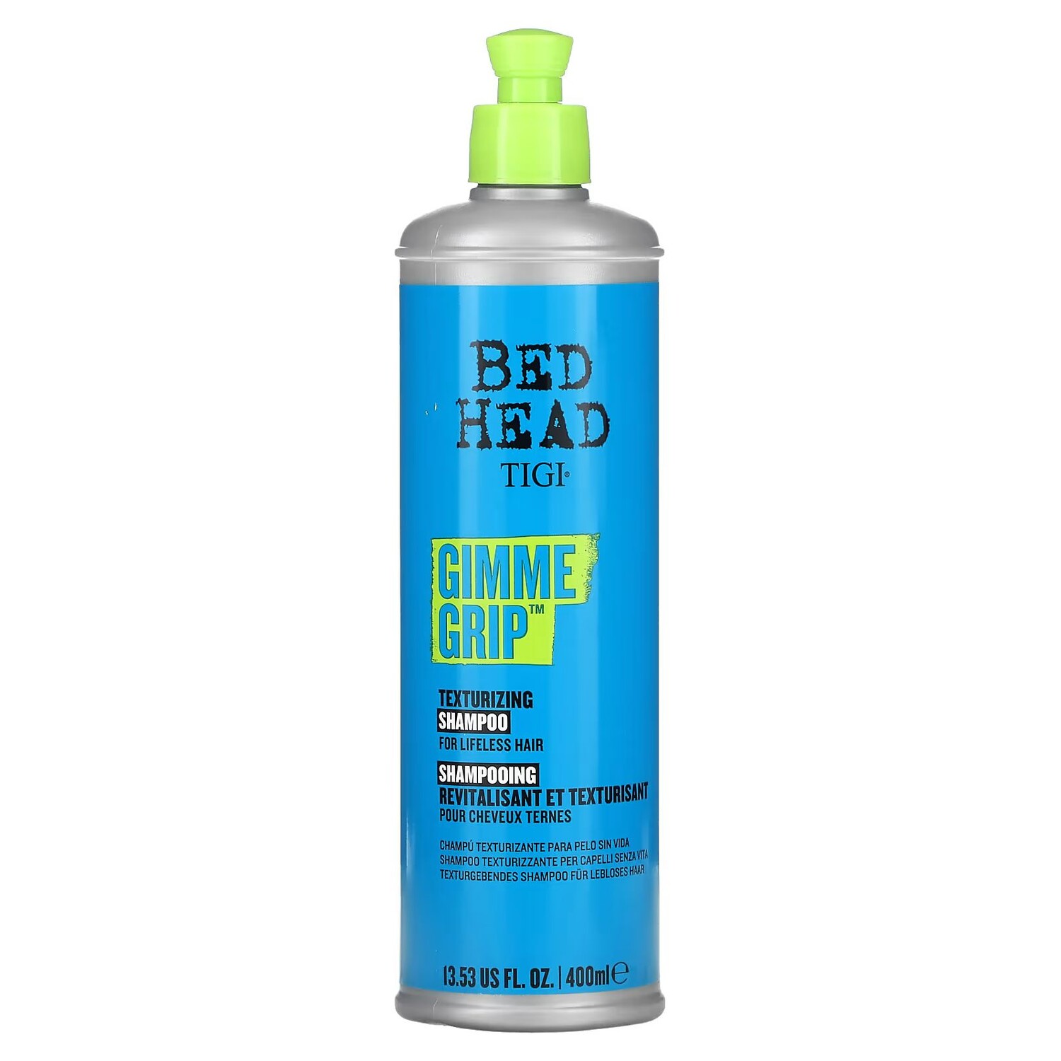 

Bed Head, Gimme Grip, Текстурирующий шампунь, для безжизненных волос, 13,53 жидких унций (400 мл) Tigi