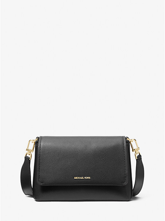 

Маленькая кожаная сумка через плечо Nessa Michael Kors, черный