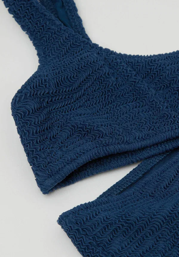 Купальник бикини Crinkle waves set Calzedonia, синий — фото 3