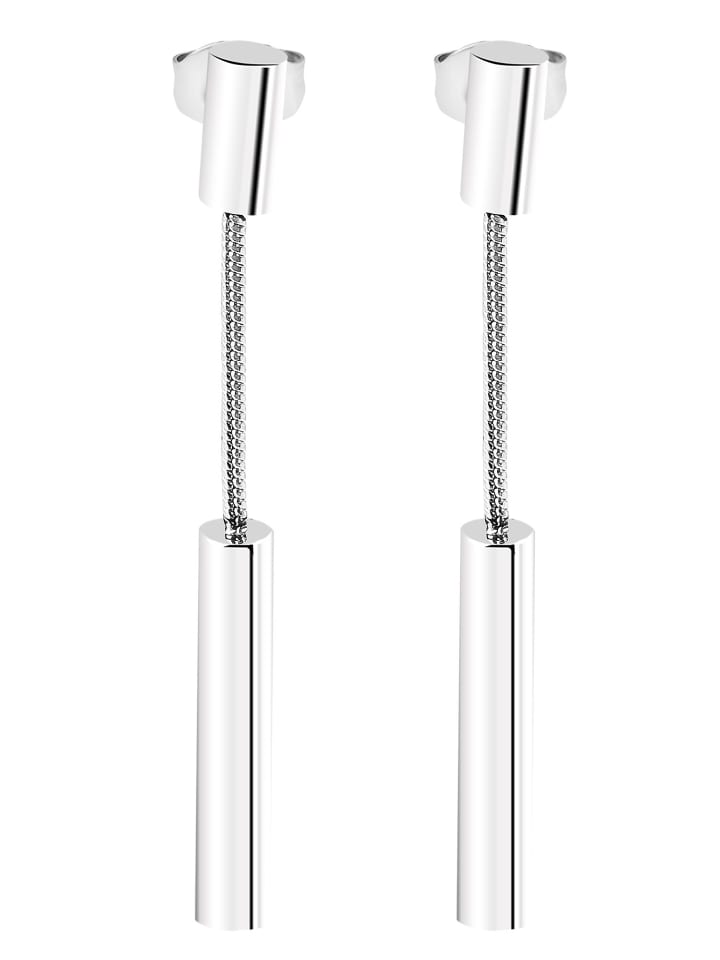 

Adeliás Женские серьги - Серьги-гвоздики из нержавеющей стали серебристого цвета