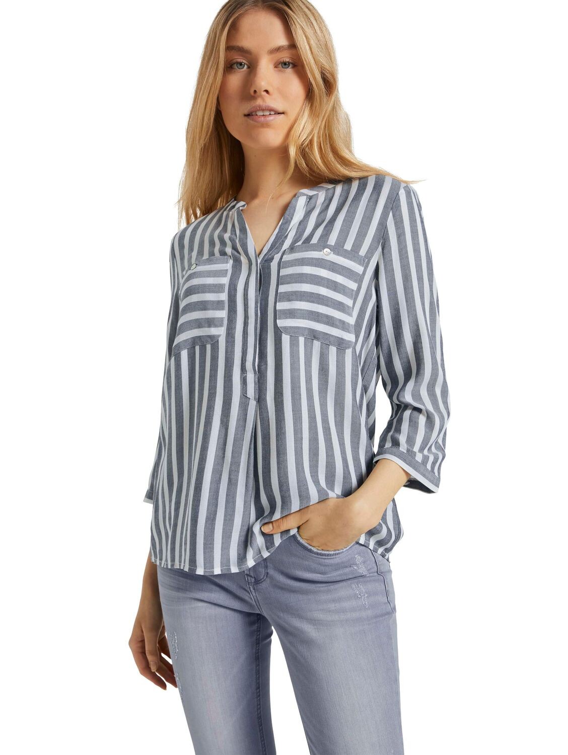 

Блуза Tom Tailor STRIPED, разноцветный