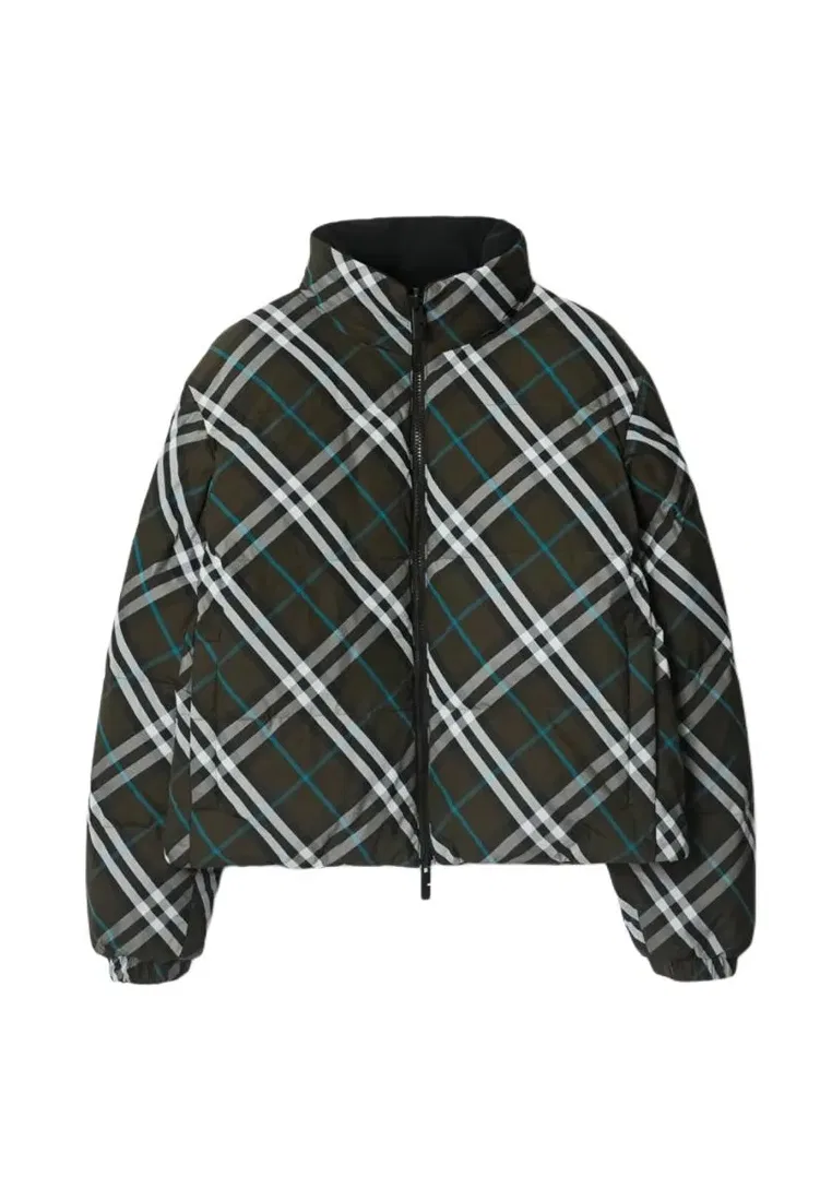 Пуховик Burberry, женский, теплый, зеленый