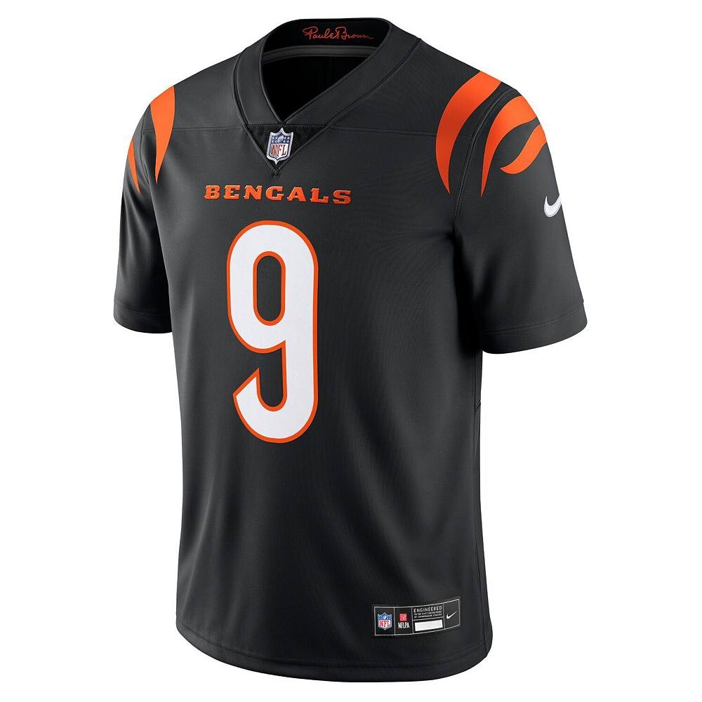 Мужская черная майка Nike Joe Burrow Cincinnati Bengals Vapor Untouchable Limited, цвет Bng Black — фото 3
