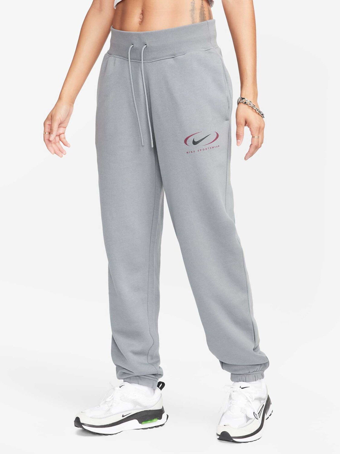 

Спортивные брюки Nike W NSW PHNX FLC HR OS PANT PRNT, серый