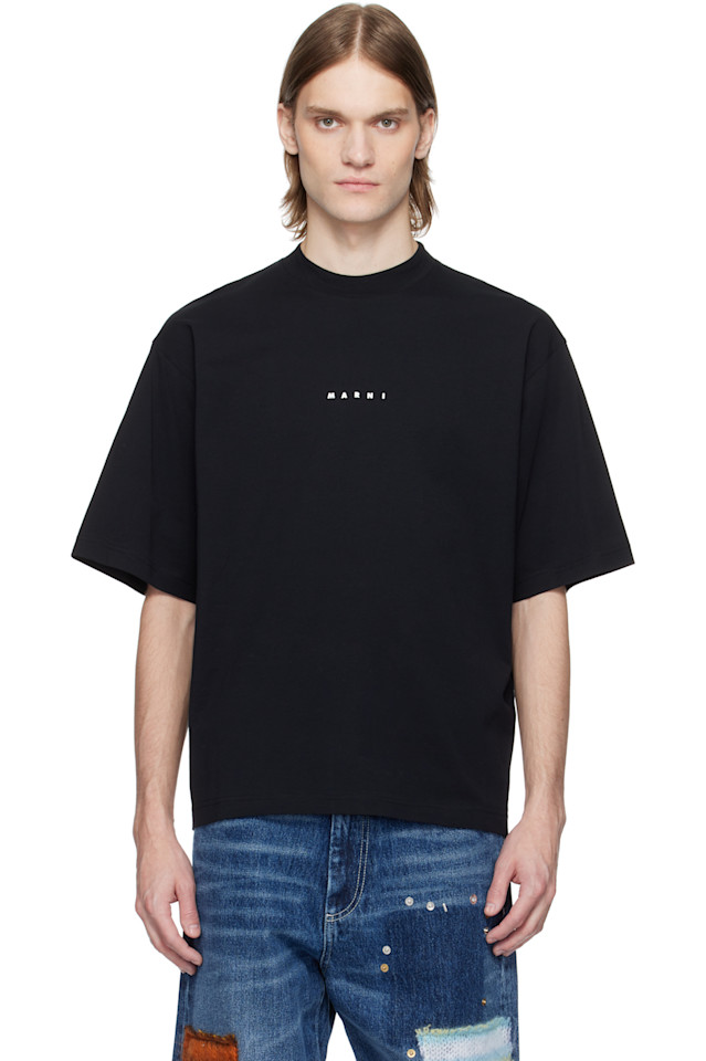 

Футболка Mini Logo 'Marni' Marni, черный