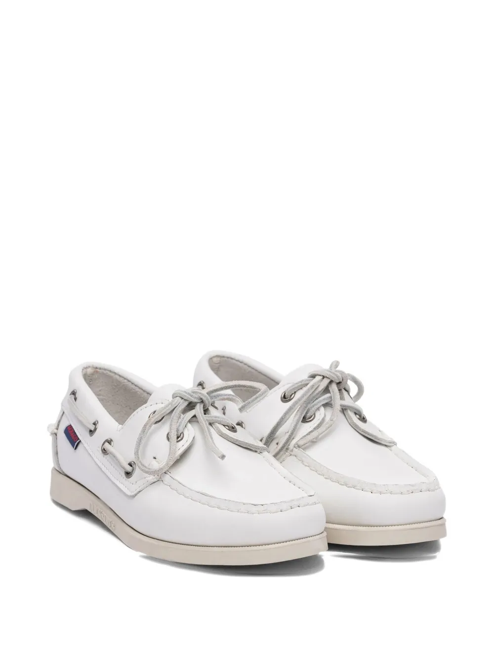 Туфли-лодочки из кожи Docksides Portland Sebago, белый — фото 2