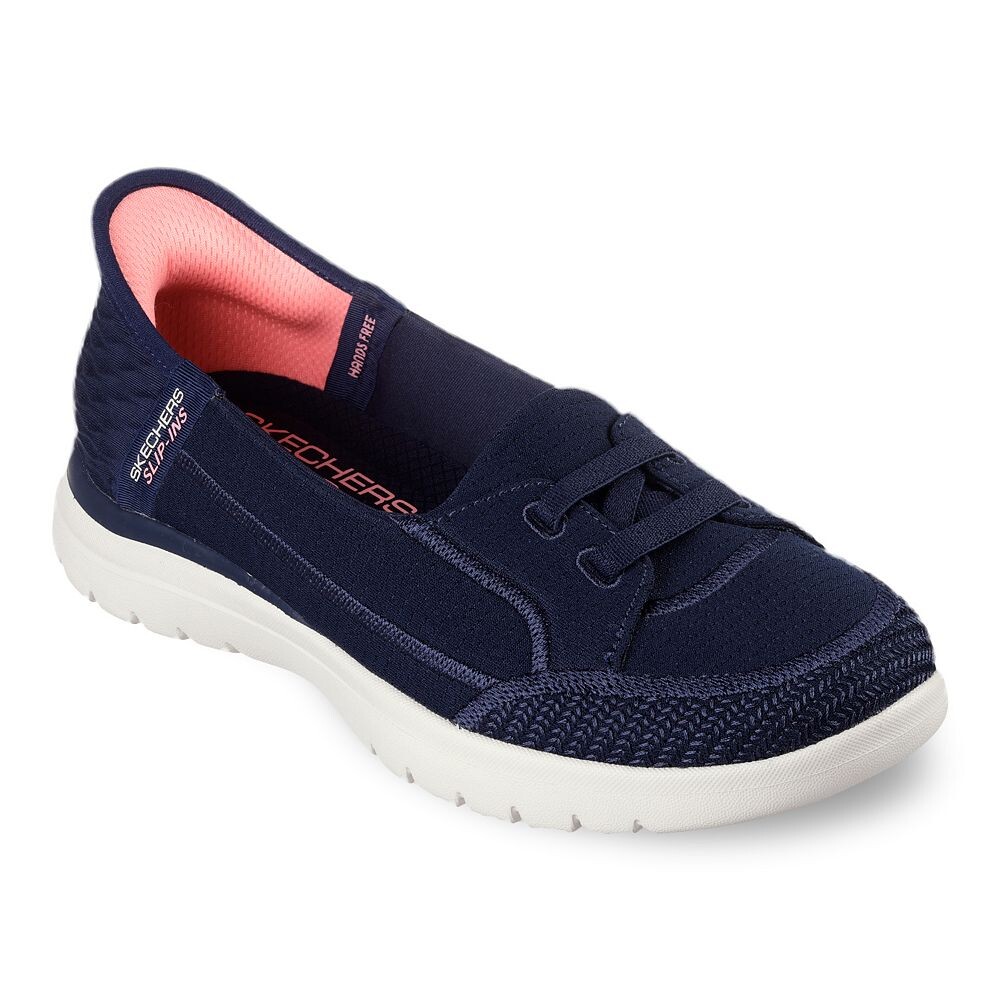Женская обувь Skechers Hands Free Slipins On-the-GO Flex Top Notch, темно-синий
