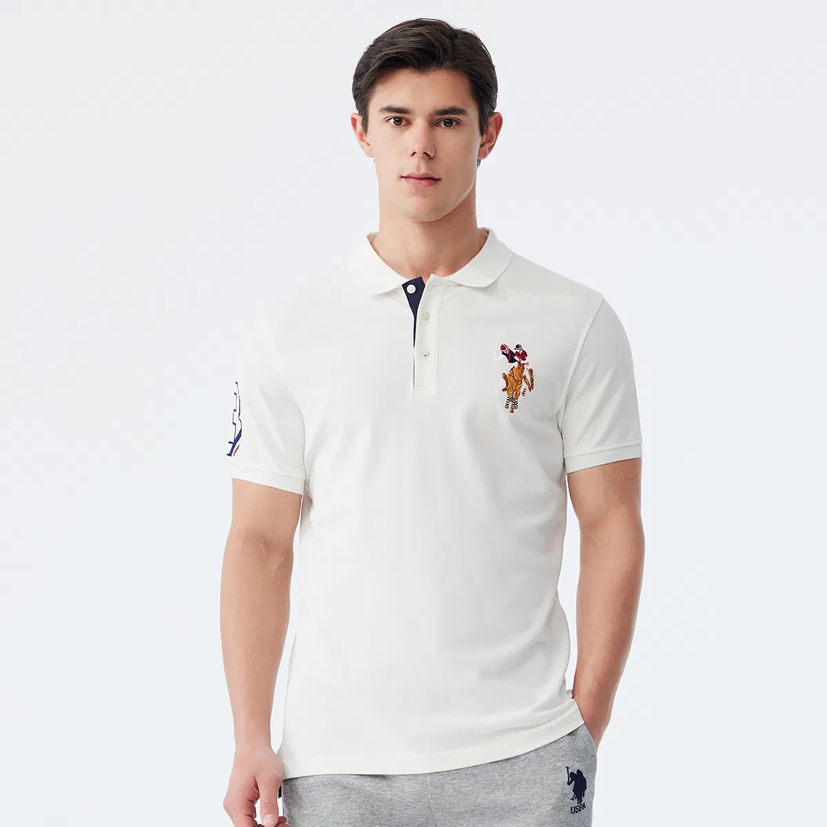 Поло унисекс U.S. POLO ASSN., Black — фото 4