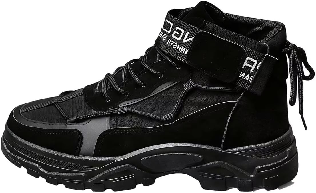 

Мужские ботинки, мягкая подошва, тактические военные ботинки, противоскользящие боевые ботинки, ботинки средней высоты, обувь на щиколотку для мужчин Terbofin, черный