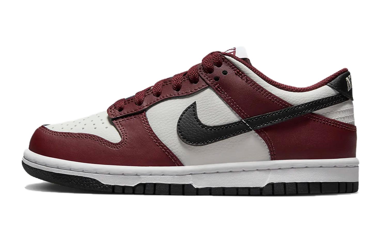 

Nike Dunk Low Dark Team Red GS, Красный Белый Черный