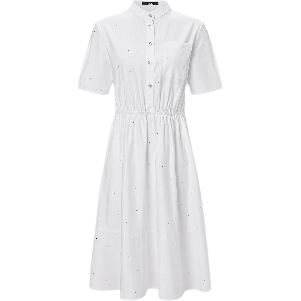 

KARL LAGERFELD / Karl Lagerfeld Jeans Платье с короткими рукавами KARL LAGERFELD женское белое