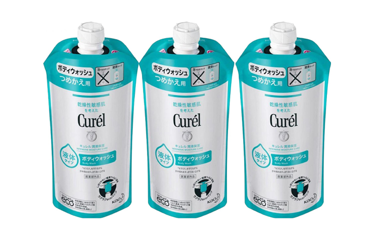 Увлажняющий гель для душа Curel Body Wash (сменный блок), 340 мл*3 — фото 2