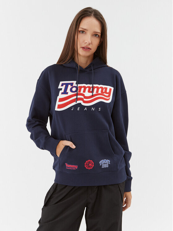 

Толстовка свободного кроя Tommy Jeans, синий