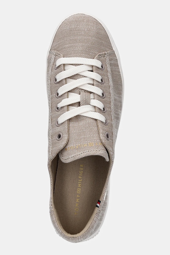 Вулканизированные кеды VULC SNEAKER CHAMBREY Tommy Hilfiger, бежевый — фото 4