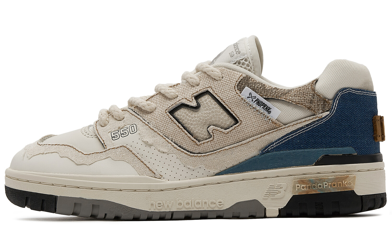 

Кроссовки New Balance NB 550 Vintage Basketball Shoes Unisex Low-top Beige/Blue, бежевый/синий