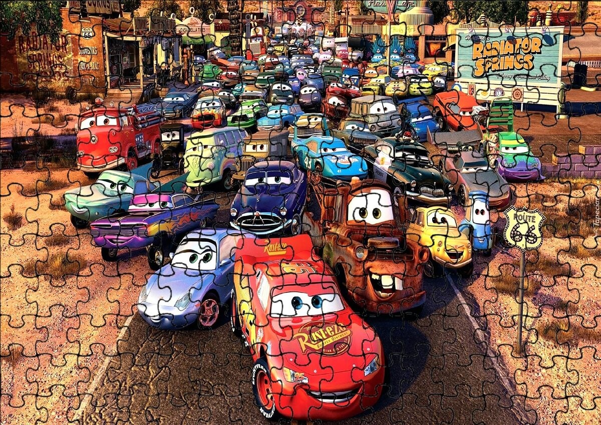 

Пазл 96 деталей: Red Car Cars + Сумка с принтом bez marki