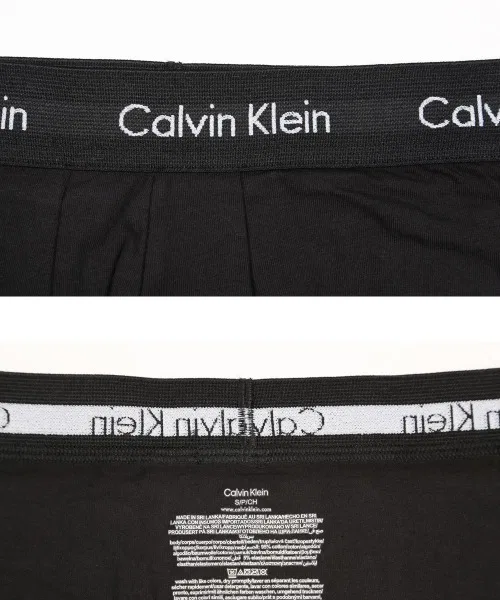 Мужские хлопковые боксеры Calvin Klein, длинные, эластичные (комплект из 3 шт.) — фото 4