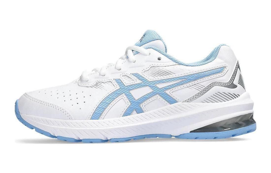 

Детские кроссовки GT-1000 Leather 2 GS Low-top белые/синие Asics, белый/синий