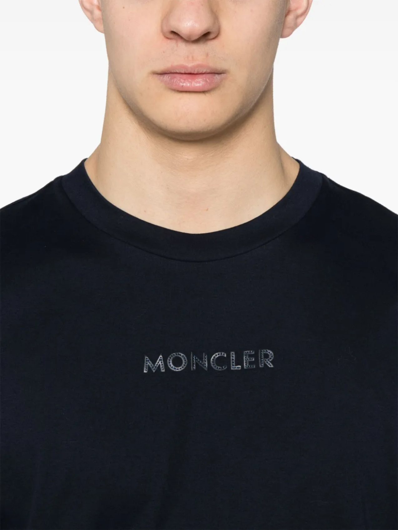 Moncler футболка с короткими рукавами, синий — фото 4