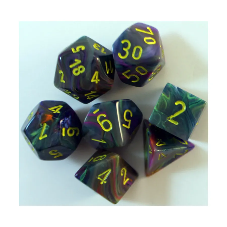 

Poly Set Rio с желтым (7), Dice - Festive - Poly Sets (Chessex)