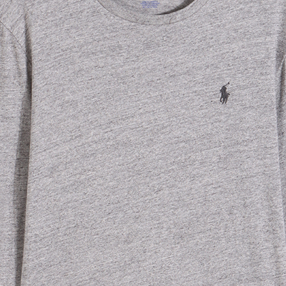 Лонгслив Polo Ralph Lauren Jersey, серый — фото 3