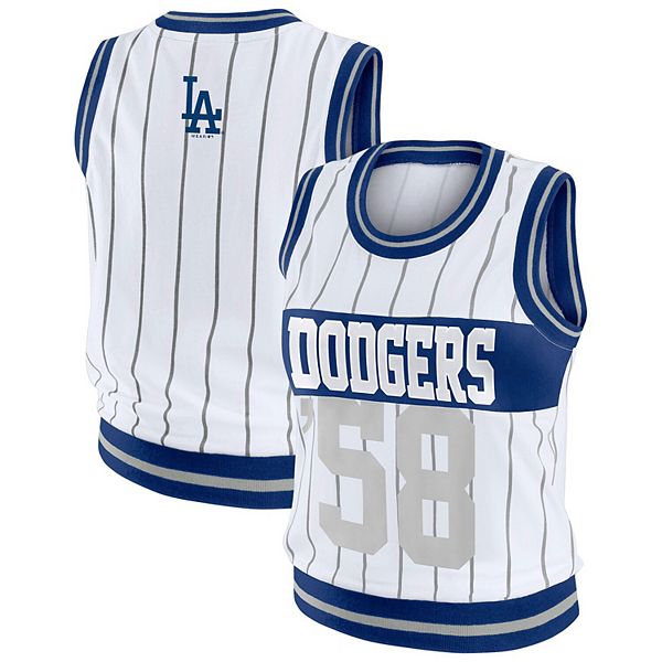 

Женский белый спортивный топ Los Angeles Dodgers Wear By Erin Andrews