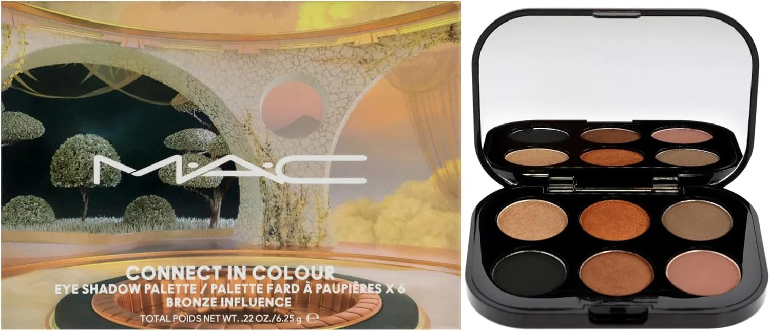 Палетка теней для век MAC Connect Incolor Eyeshadow Palette, бронзовый, 6.25 г