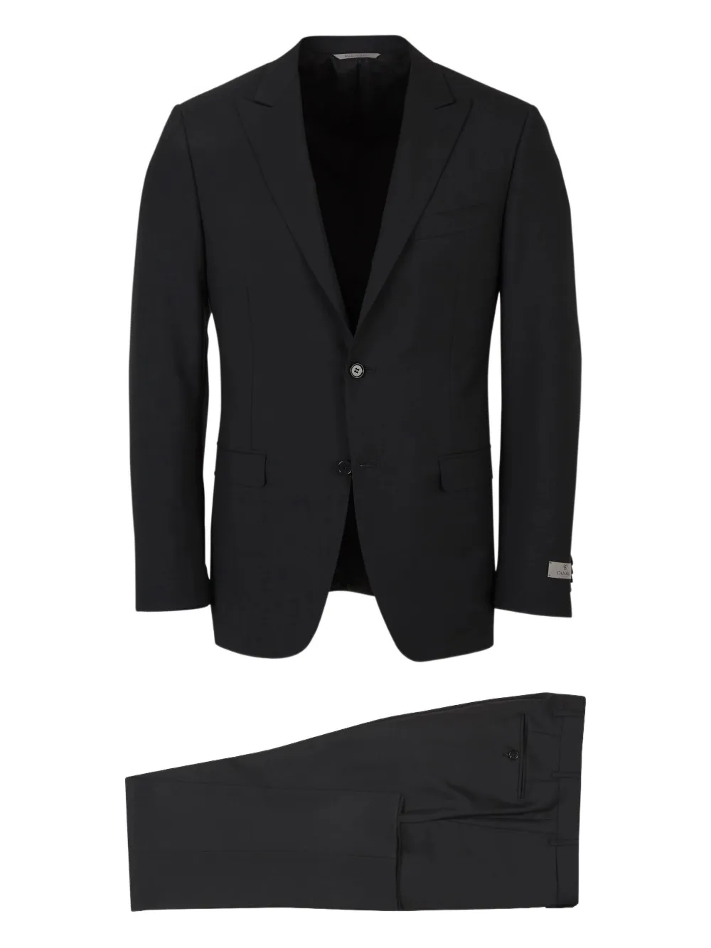 

Однобортный костюм Canali, черный