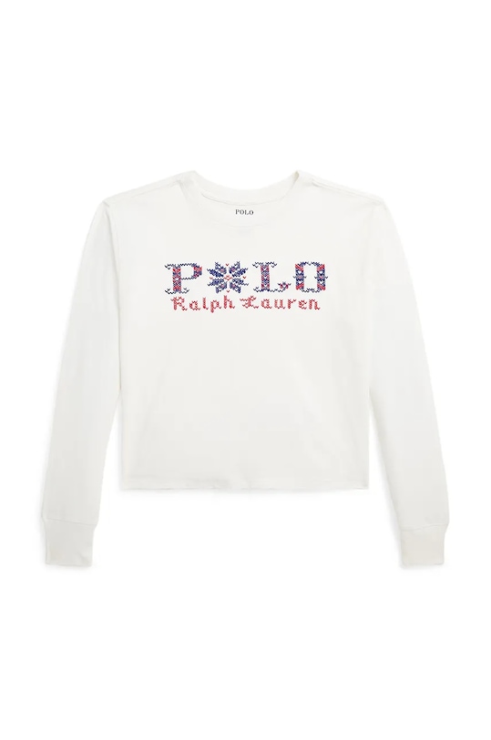 

Детская хлопковая водолазка Polo Ralph Lauren, белый