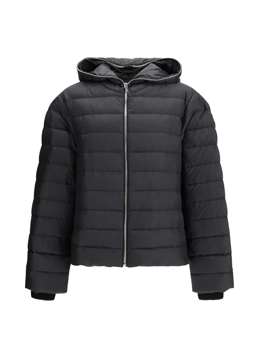 

Стеганая куртка с капюшоном на молнии Moncler + Rick Owens, черный