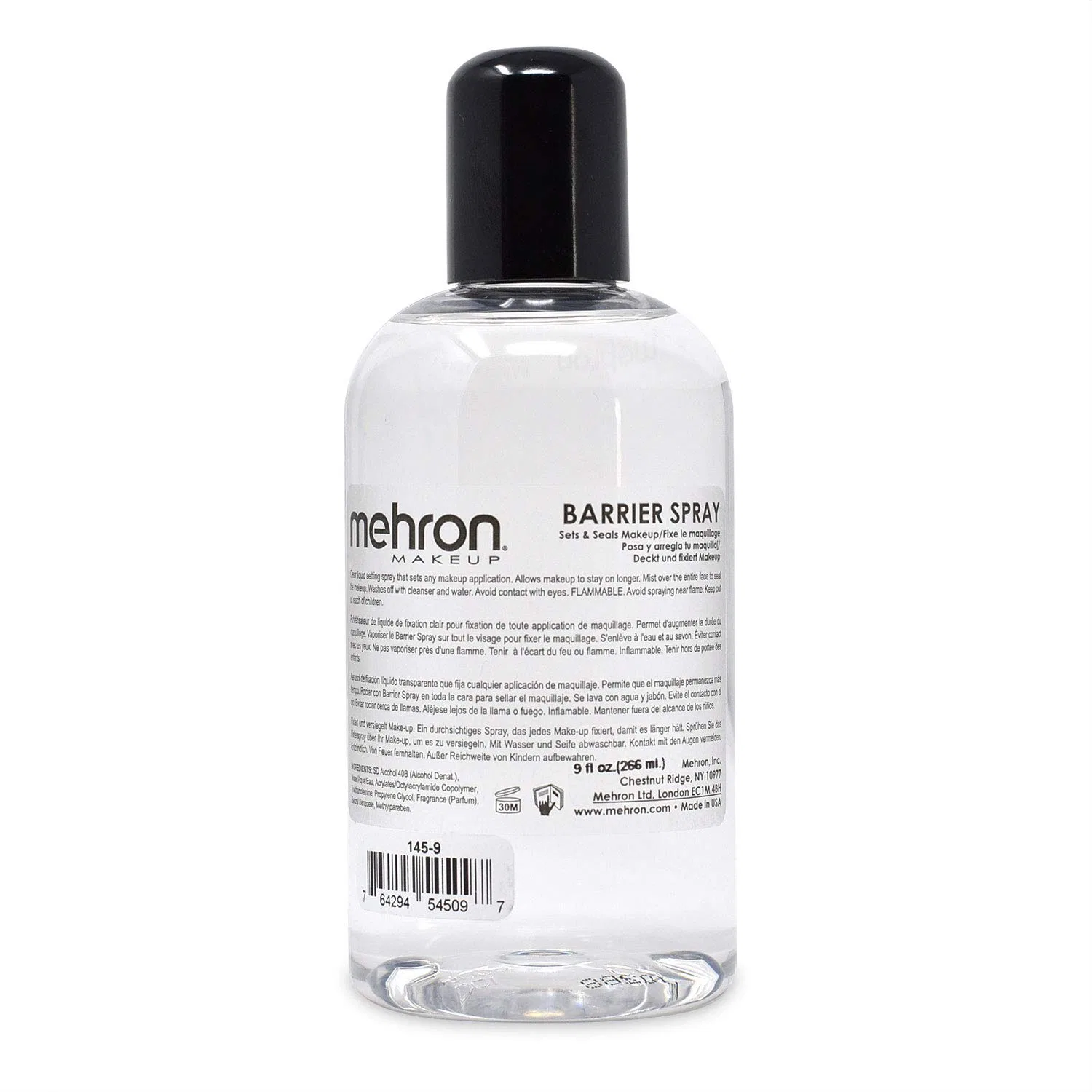Фиксирующий спрей для макияжа Barrier Spray от Mehron, 270 мл Mehron