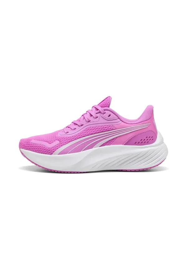 Детские кроссовки puma pounce lite jr для дома 401512 13 electric orchid puma белые, Puma, Electric Orchid-Puma White