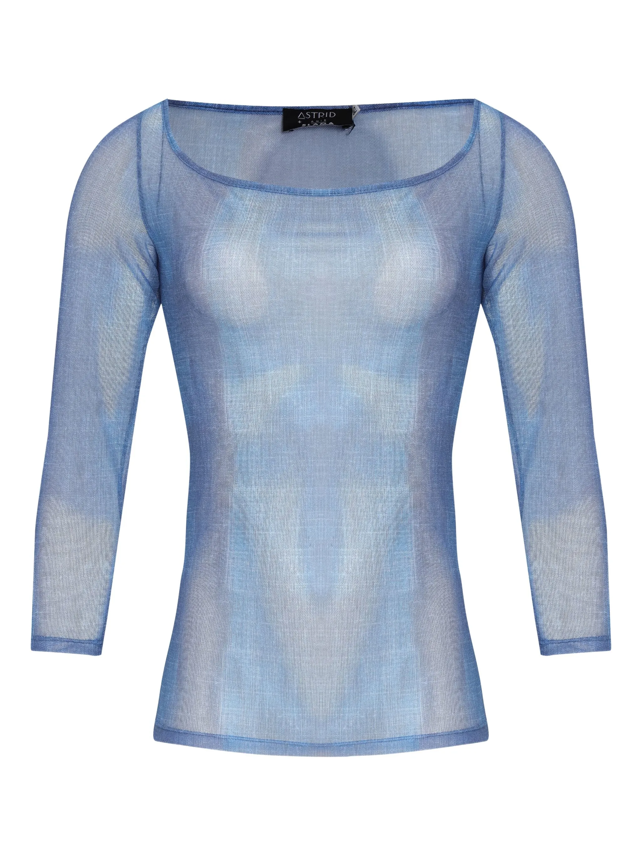 

Топ с квадратным вырезом из коллаборации с Astrid Amir Slama, синий