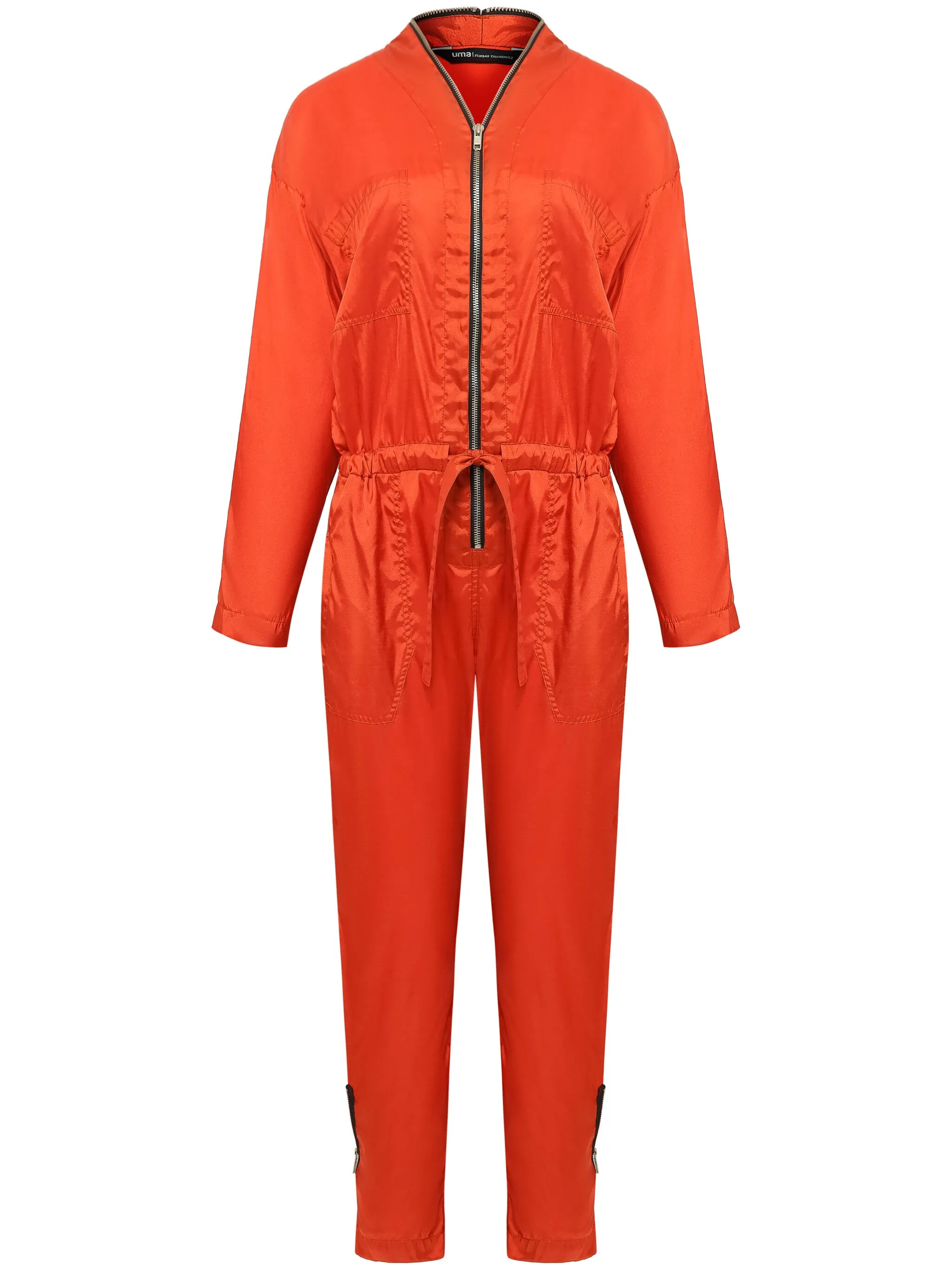 

Комбинезон с V-образным вырезом и кулиской Uma | Raquel Blay, оранжевый