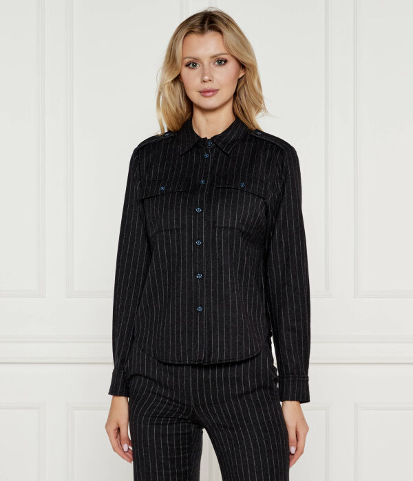 

Рубашка шерстяная Michael Kors Regular Fit, черный