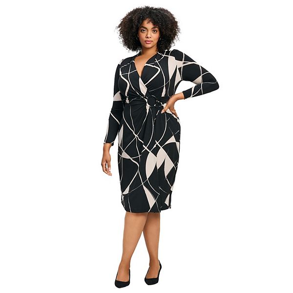 

Женское платье Darlene из джерси с запахом plus size Avenue
