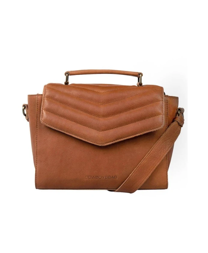 

Черная кожаная сумка через плечо Cowboysbag, коричневый