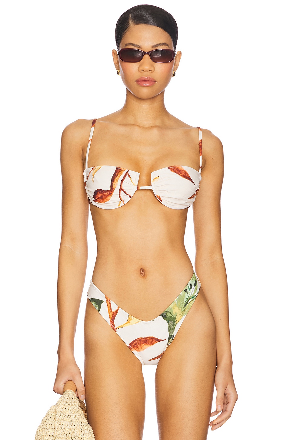 

Топ бикини Simonette Montce Swim, rooted floral