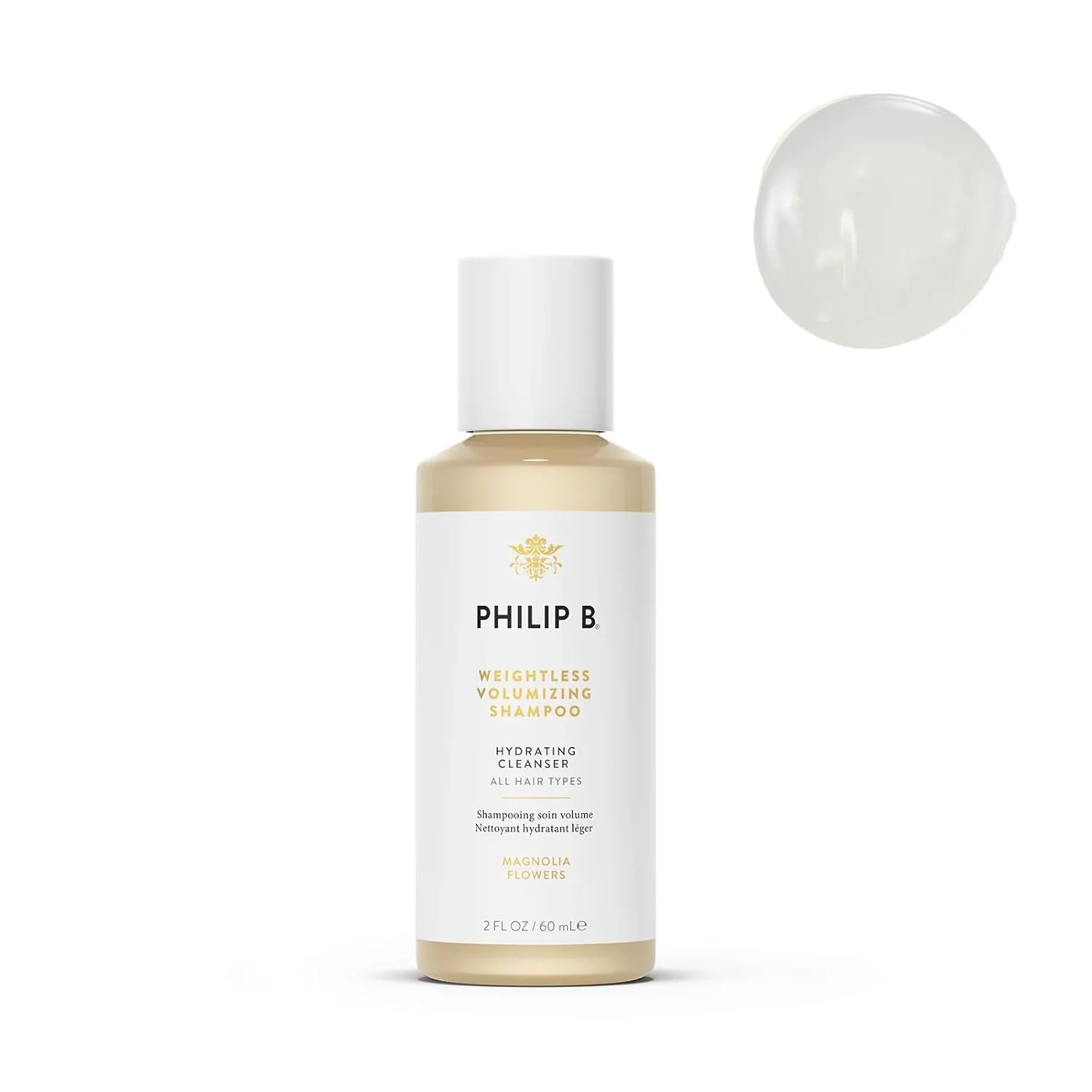 PHILIP B. Шампунь для объема Weightless Volumizing 60 мл + Кондиционер для объема Weightless Volumizing 60 мл + Тонизирующий спрей для легкого расчесывания Detangling Toning Mist pH Restorative 60 мл, набор — фото 2