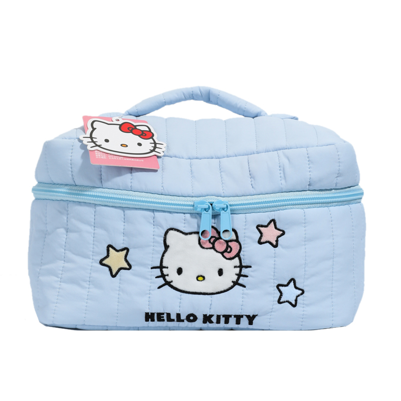 

Sanrio Hello Kitty Nylon Travel Storage Bag Regular Women's White/Blue/Pink