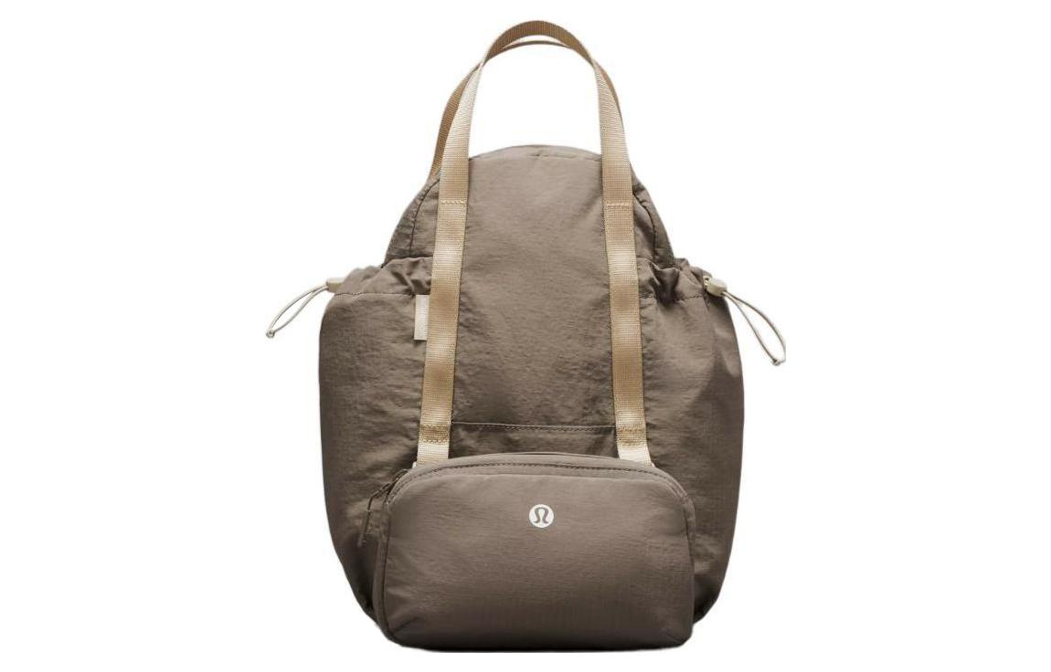 

Lululemon Нейлоновый портативный одноплечевый поясной рюкзак-косметичка Women's Dark Khaki/Light Camel