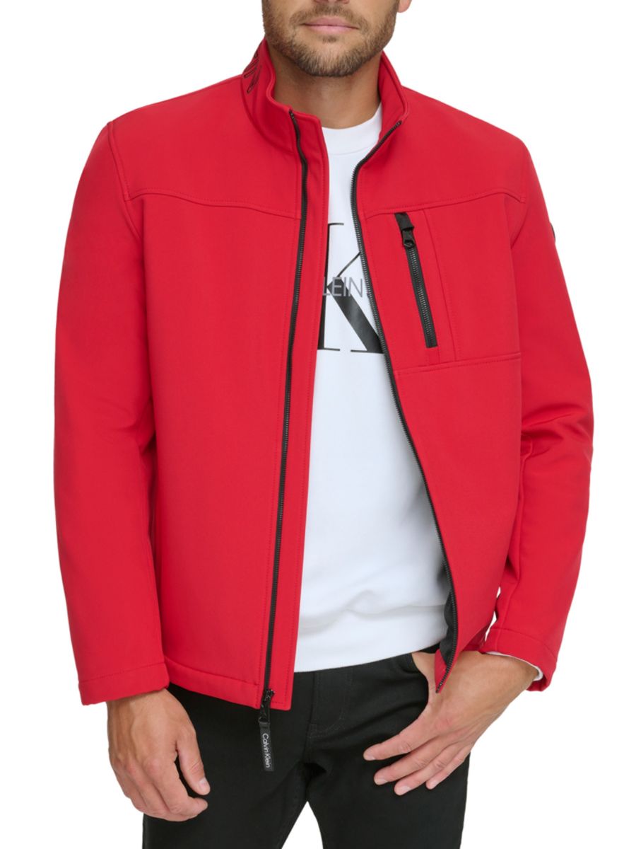 

Куртка со стойкой и воротником-стойкой Calvin Klein, цвет Deep Red, Красный, Куртка со стойкой и воротником-стойкой Calvin Klein, цвет Deep Red