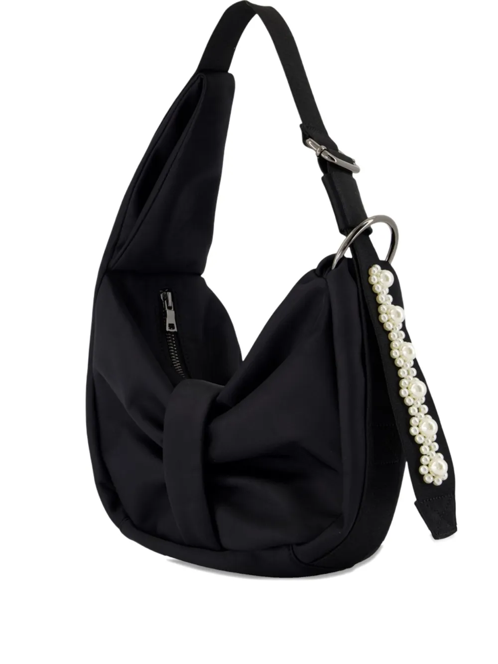 

Сумка через плечо Mini Sling Bow с отделкой бисером Simone Rocha, черный