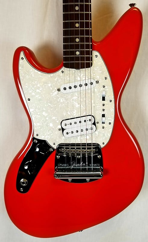 

Электрогитара Fender Kurt Cobain Jag-Stang Left-Hand Electric Guitar, Rosewood Fingerboard, Fiesta Red