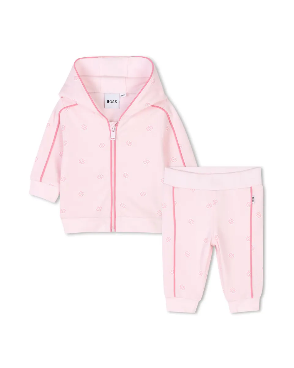 

Розовая куртка для малышки с длинными рукавами BOSS Kidswear, цвет Rosa