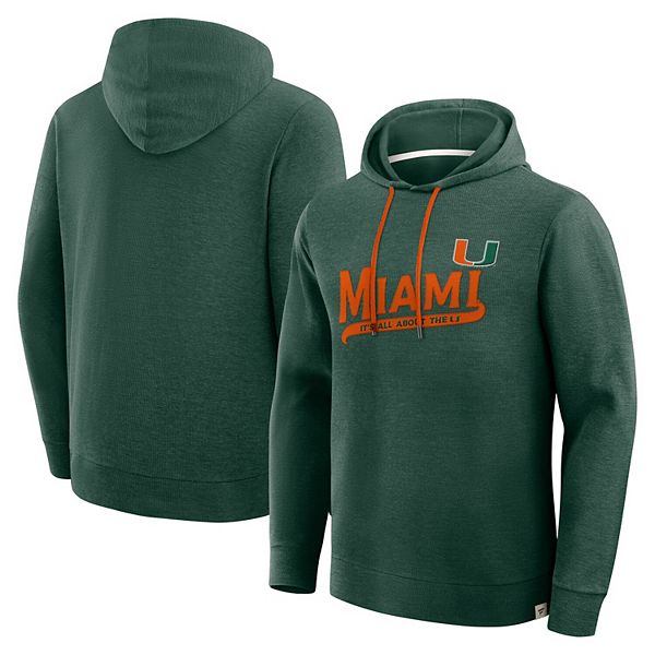

Мужская зеленая толстовка Miami Hurricanes Hometown Premium Huddle Up Fanatics