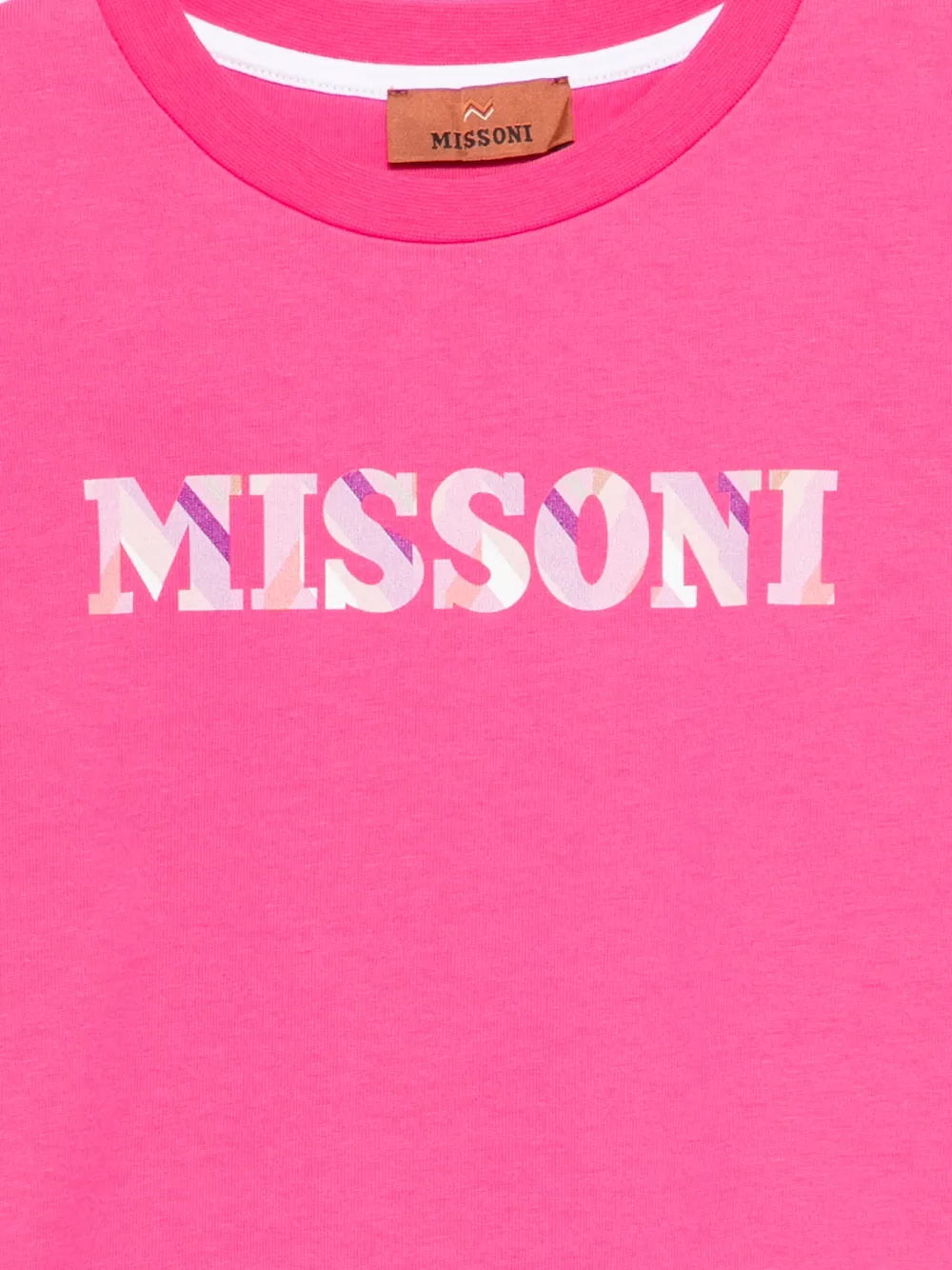 Футболка Missoni Kids, розовый — фото 3