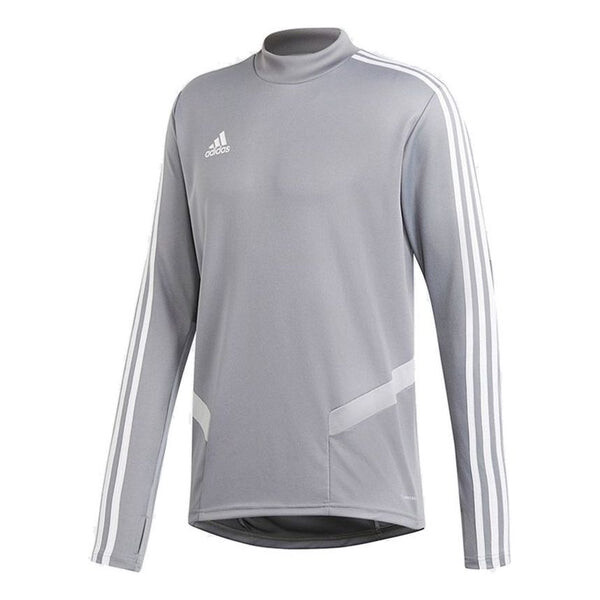 

Футболка tiro19 tr топ футбол футбол athleisure повседневные спортивные быстросохнущие дышащие длинные рукава Adidas, серый