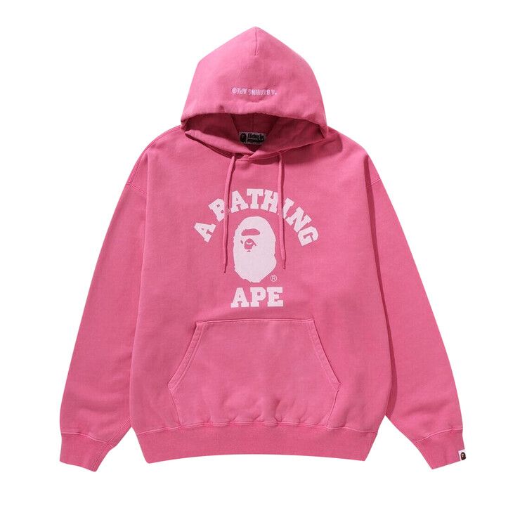 

Худи BAPE College Overdye Pullover Hoodie, Pink