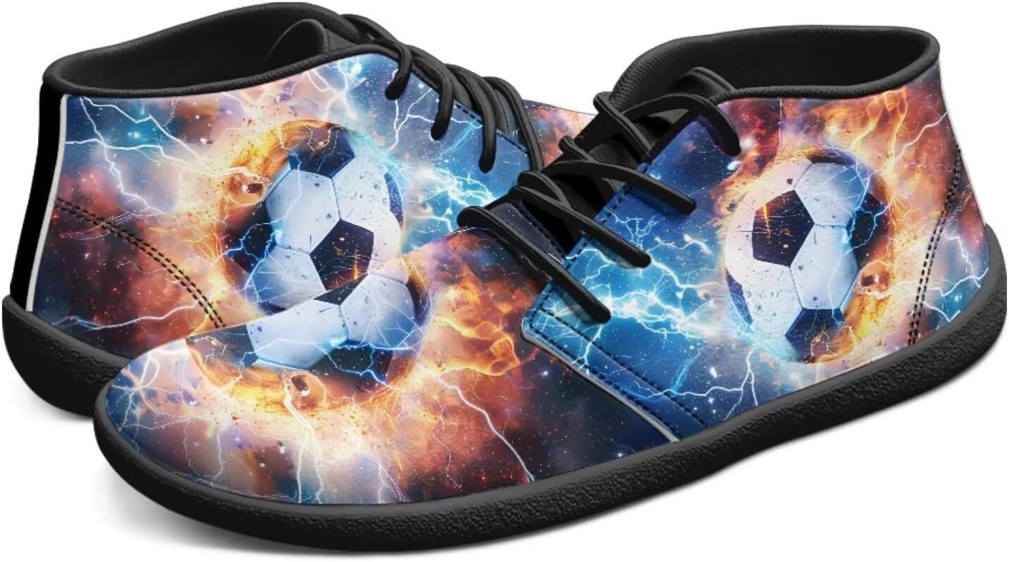 

Мужские босоножки с нулевым падением, минималистичные с широкой носочной частью, нескользящие и удобные для ходьбы и походов кроссовки Pointodoor, Soccer Flame Lightning